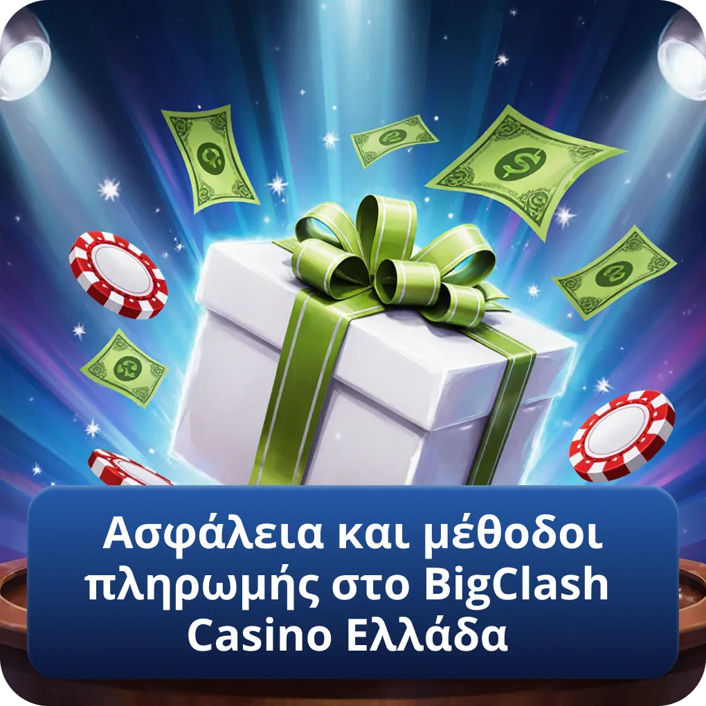 Ασφάλεια και μέθοδοι πληρωμής στο BigClash Casino Ελλάδα